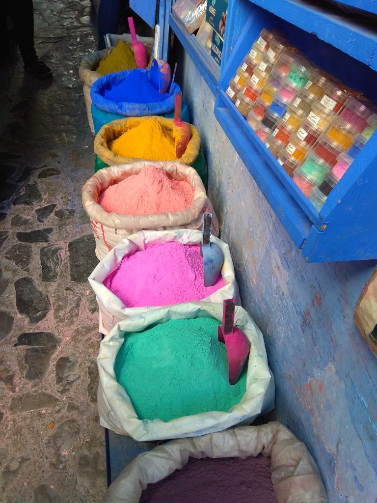 colours Chefchaouen