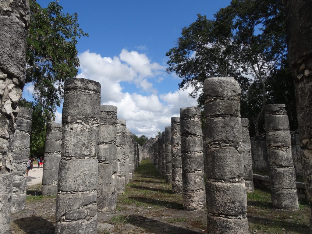 Colonnes Chichen Itza